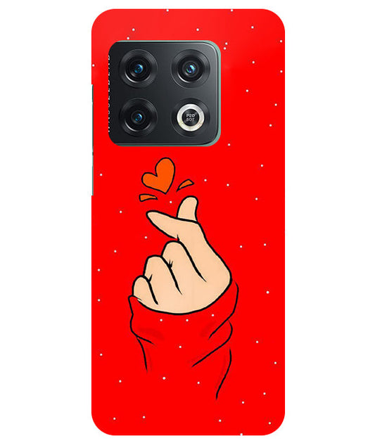 Finger Heart Back Cover For  Oneplus 10 Pro 5G