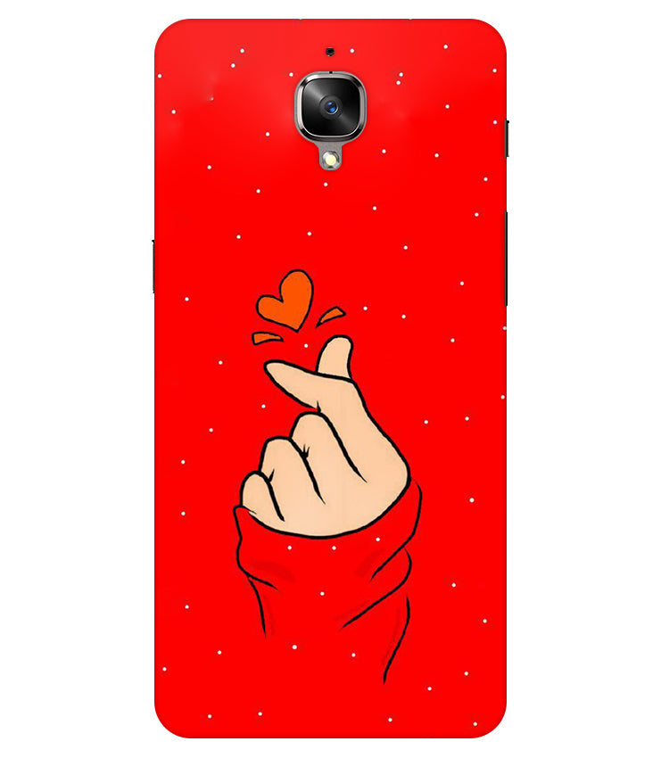 Finger Heart Back Cover For Oneplus 3/3T