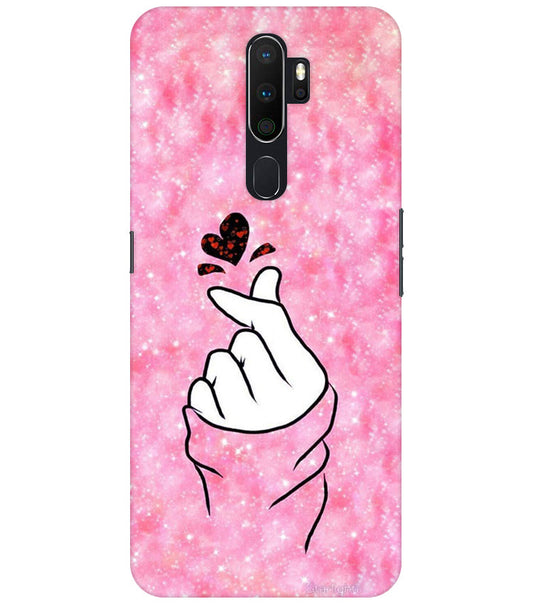 Finger Heart 1 Back Cover For  Oppo A5 2020