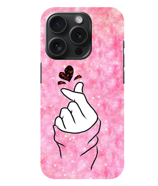 Finger Heart 1 Back Cover For  Apple Iphone 15 Pro Max