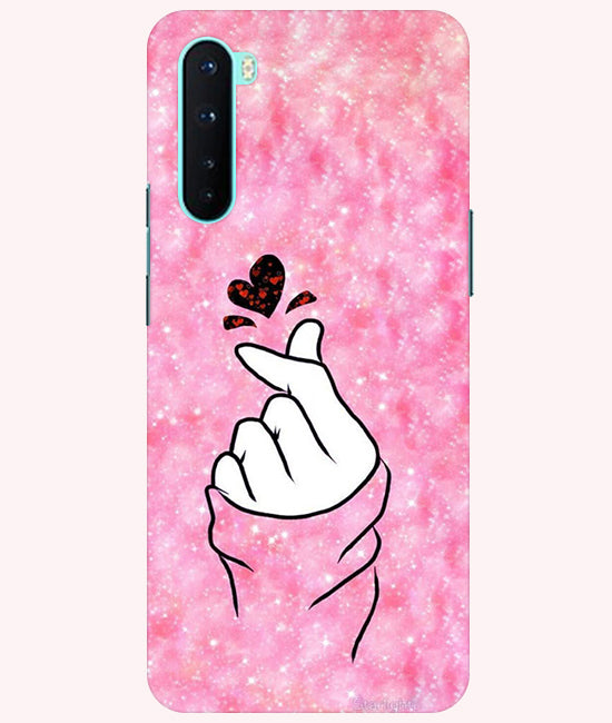 Finger Heart 1 Back Cover For Oneplus Nord 5G