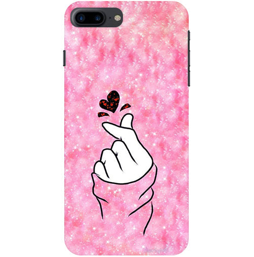 Finger Heart 1 Back Cover For  Apple Iphone 7 Plus