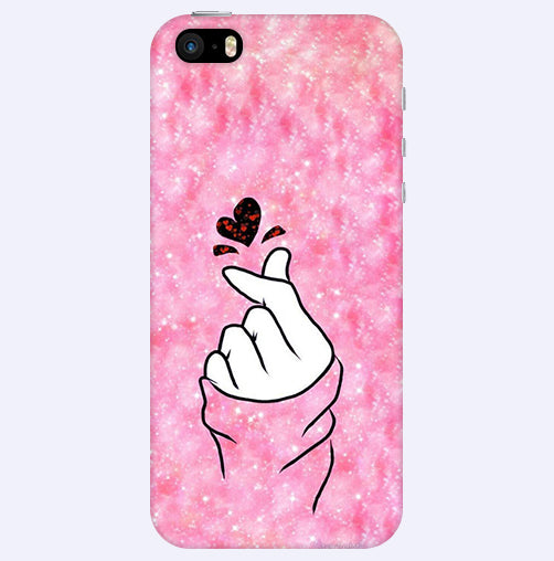 Finger Heart 1 Back Cover For Apple Iphone 5/5S