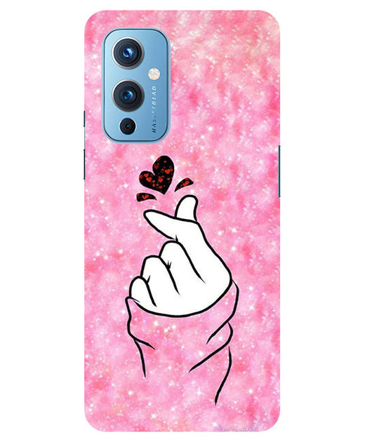 Finger Heart 1 Back Cover For  Oneplus 9