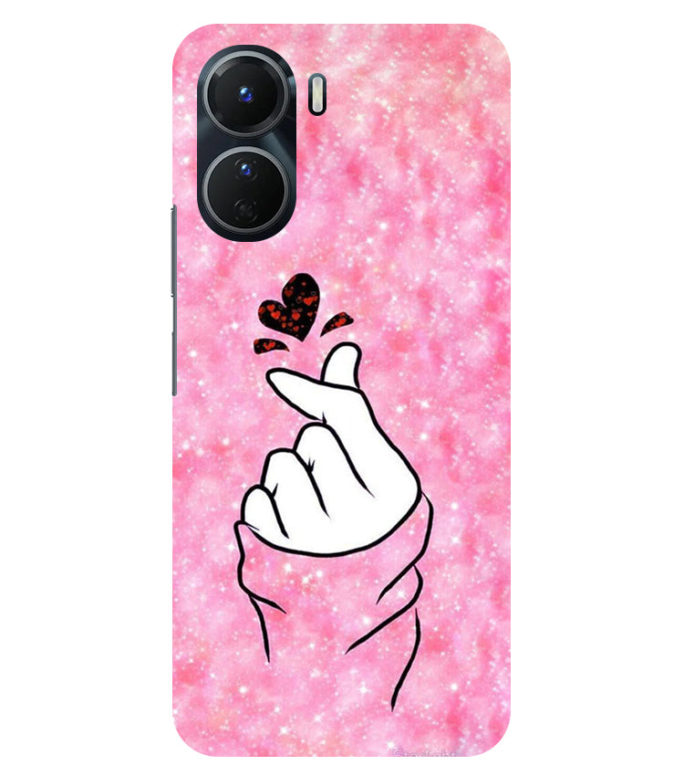 Finger Heart 1 Back Cover For Vivo Y16 5G