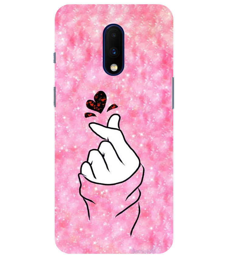 Finger Heart 1 Back Cover For Oneplus 7
