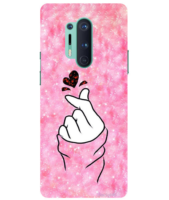 Finger Heart 1 Back Cover For Oneplus 8 Pro