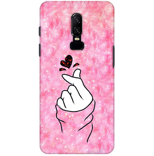 Finger Heart 1 Back Cover For Oneplus 6