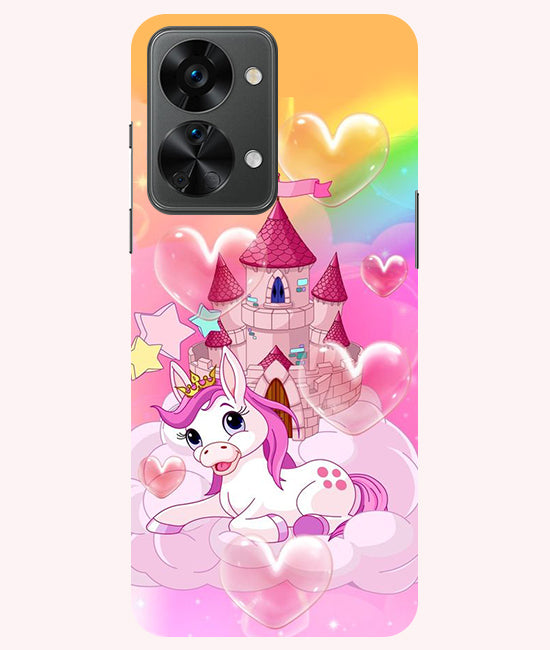 Cute Unicorn Design back Cover For Oneplus Nord 2T 5G