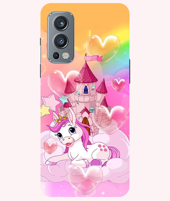 Cute Unicorn Design back Cover For Oneplus Nord 2 5G