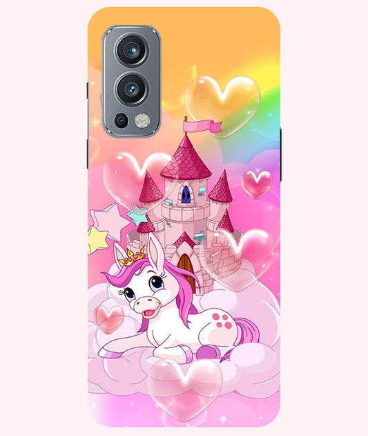 Cute Unicorn Design back Cover For  Oneplus Nord 2 5G