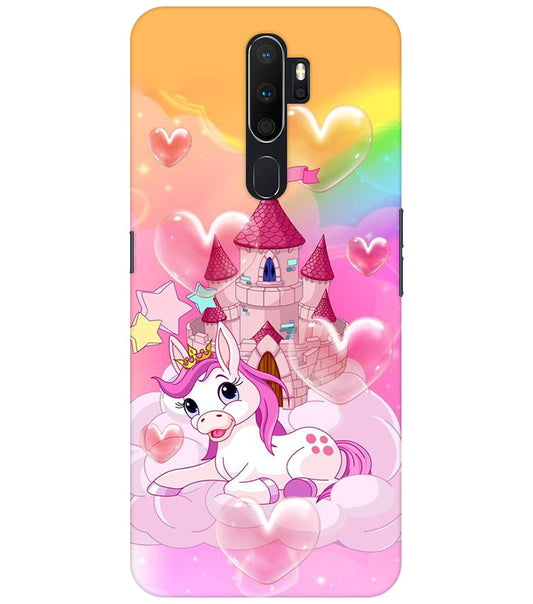Cute Unicorn Design back Cover For  Oppo A5 2020