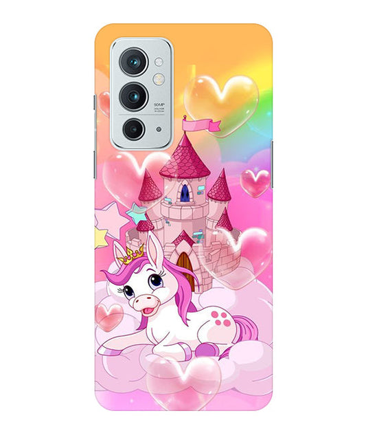 Cute Unicorn Design back Cover For  Oneplus 9RT