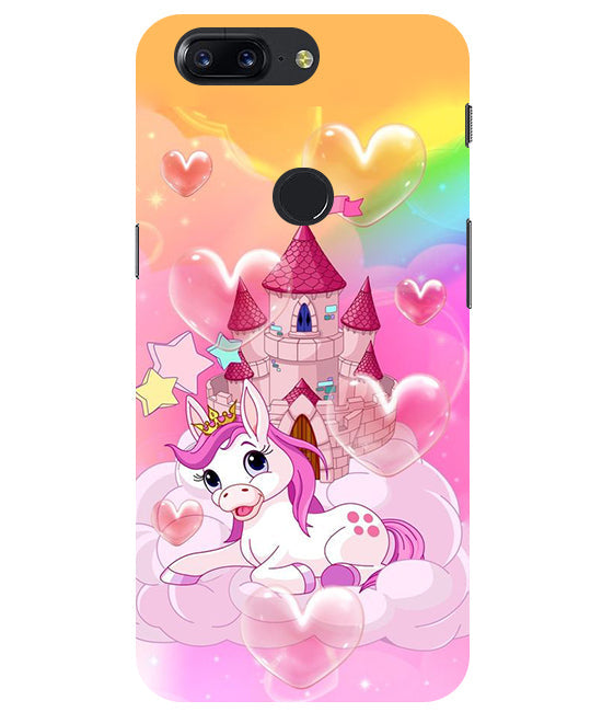 Cute Unicorn Design back Cover For Oneplus 5T