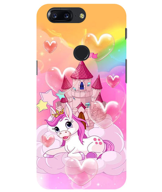 Cute Unicorn Design back Cover For  Oneplus 5T