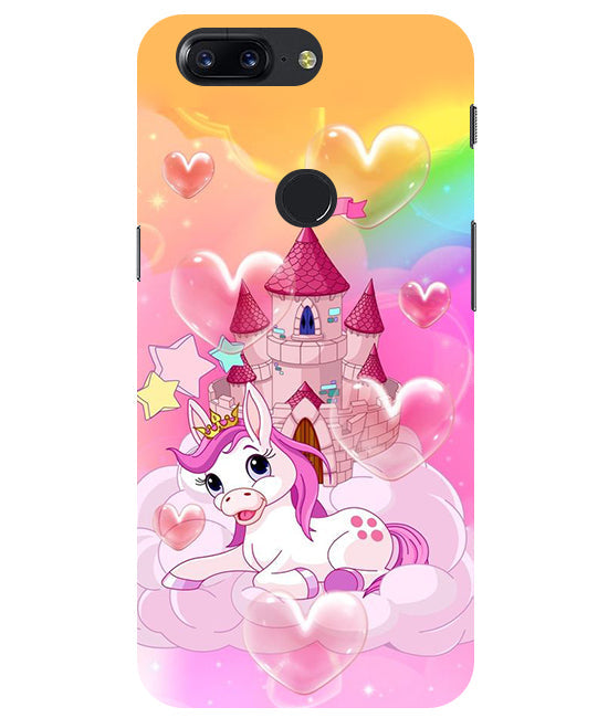 Cute Unicorn Design back Cover For  Oneplus 5T