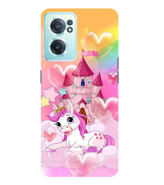 Cute Unicorn Design back Cover For  Oneplus Nord CE 2  5G