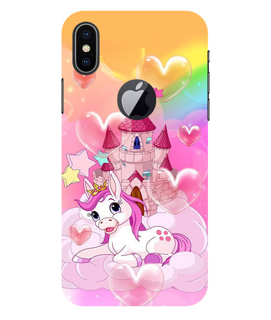 Cute Unicorn Design back Cover For  Apple Iphone X Logocut