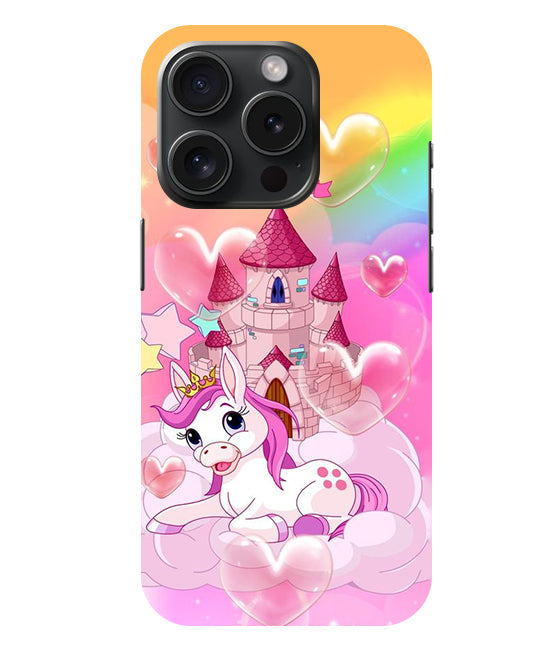 Cute Unicorn Design back Cover For Apple Iphone 15 Pro