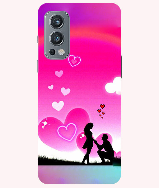 Beautiful Couple Propose Back Cover For Oneplus Nord 2 5G
