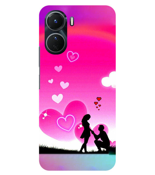 Beautiful Couple Propose  Back Cover For  Vivo Y16 5G