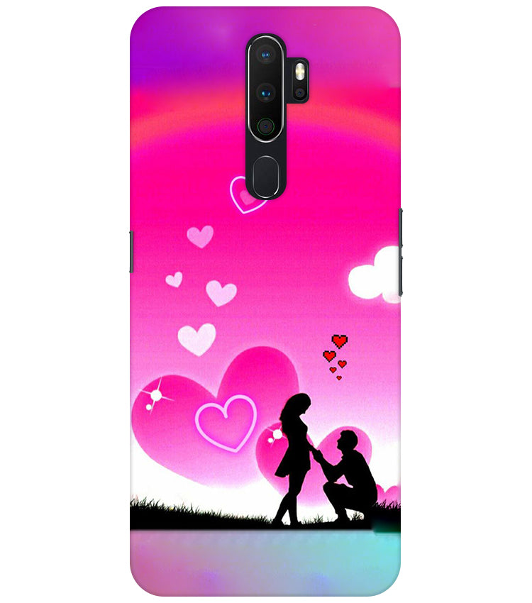 Beautiful Couple Propose Back Cover For Oppo A5 2020