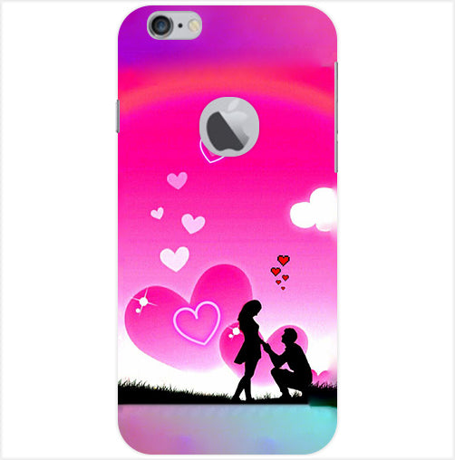 Beautiful Couple Propose  Back Cover For  Apple Iphone 6/6S Logo Cut