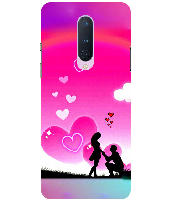 Beautiful Couple Propose Back Cover For Oneplus 8