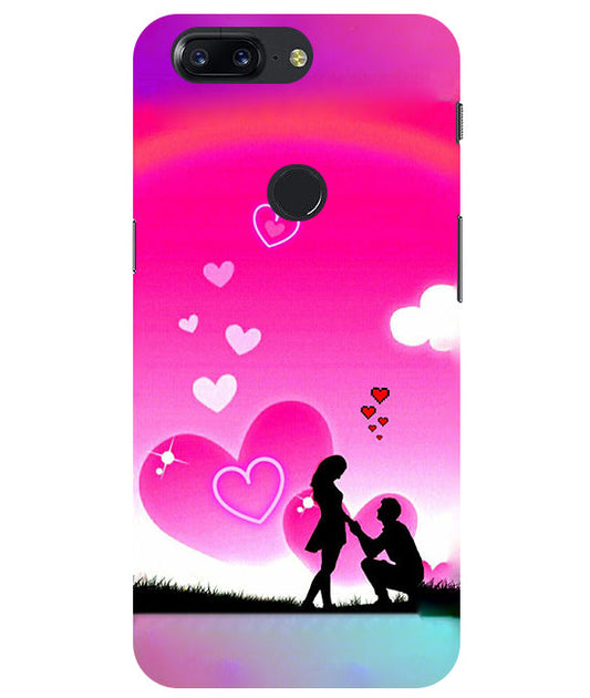 Beautiful Couple Propose  Back Cover For  Oneplus 5T