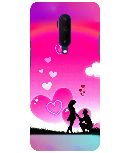 Beautiful Couple Propose Back Cover For Oneplus 7T Pro