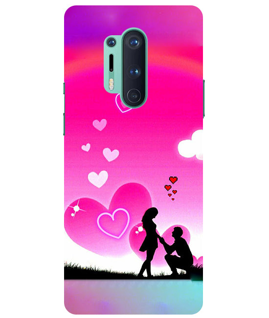 Beautiful Couple Propose Back Cover For Oneplus 8 Pro