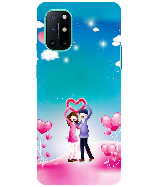 Couple Heart Back Cover For  Oneplus 8T