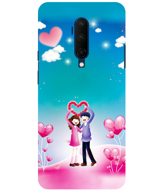 Couple Heart Back Cover For Oneplus 7T Pro