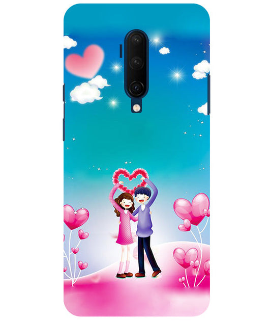 Couple Heart Back Cover For  Oneplus 7T Pro