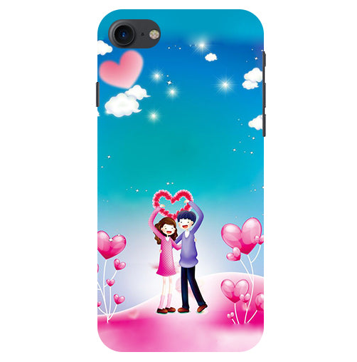 Couple Heart Back Cover For  Apple Iphone 8