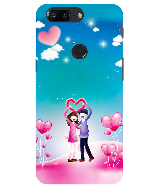 Couple Heart Back Cover For Oneplus 5T