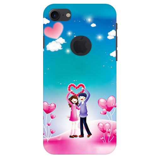 Couple Heart Back Cover For  Apple Iphone 8 Logocut