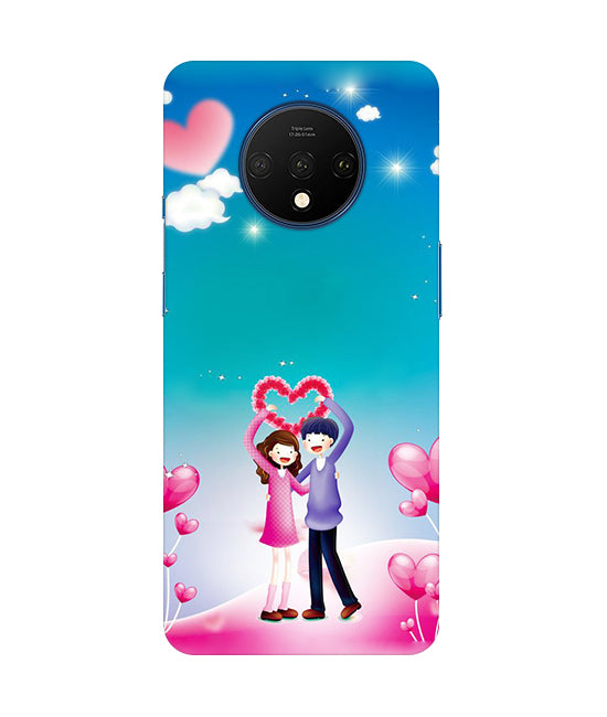 Couple Heart Back Cover For Oneplus 7T
