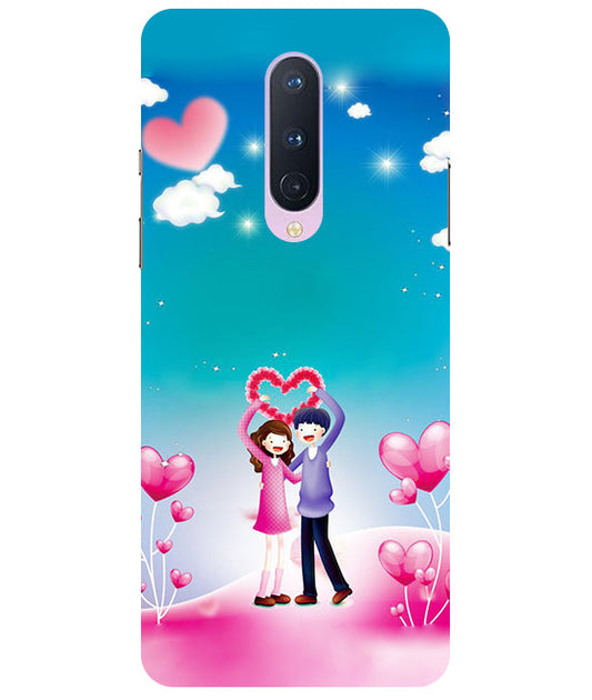 Couple Heart Back Cover For  Oneplus 8