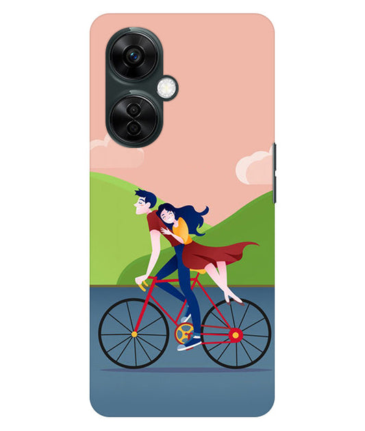 Cycling Couple Back Cover For  Oneplus Nord CE 3 Lite 5G