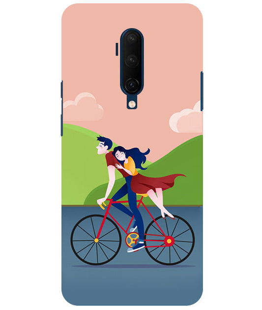Cycling Couple Back Cover For  Oneplus 7T Pro