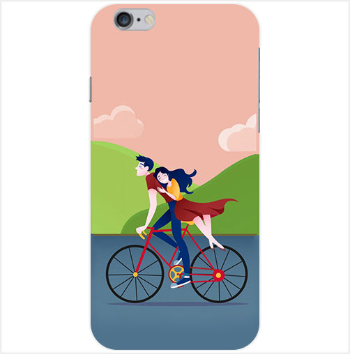 Cycling Couple Back Cover For Apple Iphone 6/6S