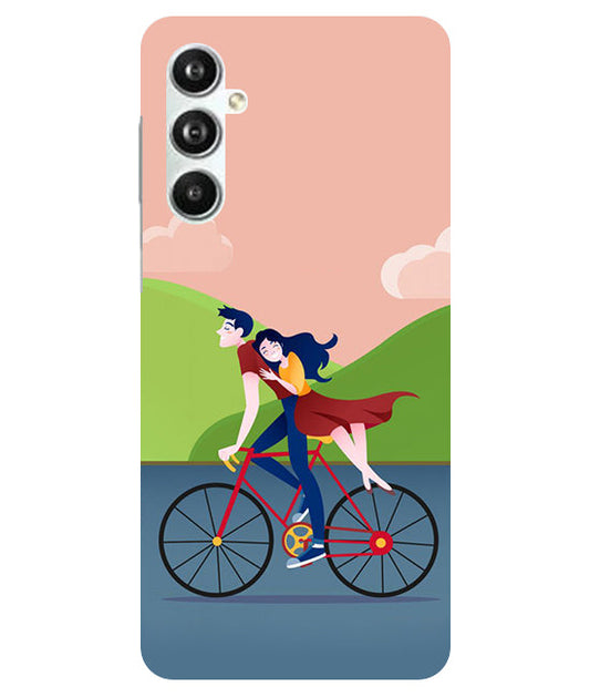 Cycling Couple Back Cover For  Samsug Galaxy F34 5G / M34 5G