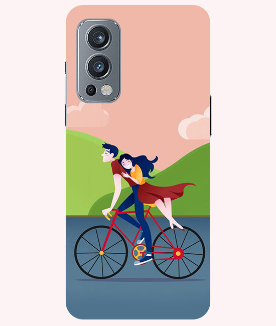Cycling Couple Back Cover For Oneplus Nord 2 5G