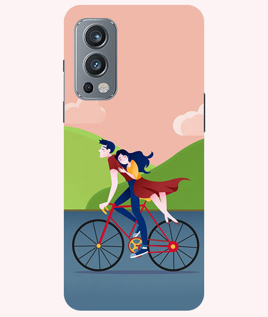 Cycling Couple Back Cover For  Oneplus Nord 2 5G