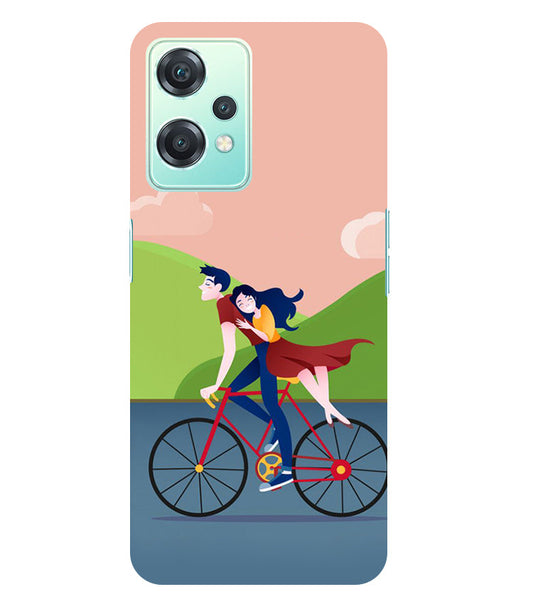 Cycling Couple Back Cover For  Oneplus Nord CE 2 Lite 5G