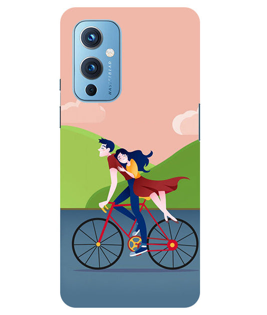 Cycling Couple Back Cover For  Oneplus 9