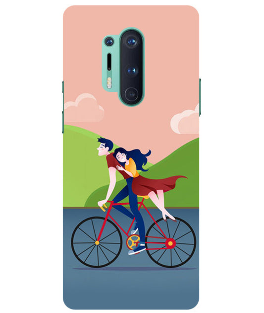 Cycling Couple Back Cover For  Oneplus 8 Pro