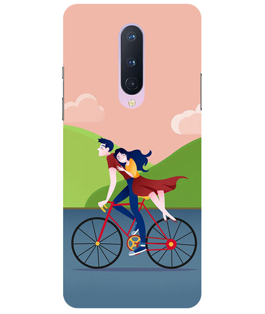 Cycling Couple Back Cover For  Oneplus 8