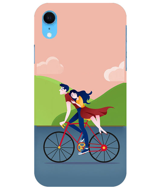 Cycling Couple Back Cover For  Apple Iphone Xr
